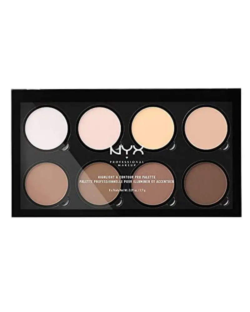 ان واي اكس كونتور هايلايتر باودر باليت nyx highlight and contour pro palette
